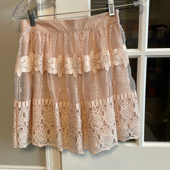 ASTR | Size Sm Skirt. Pretty lace design. Side Zipper. Dry Cleaned. - Picture 2 of 6